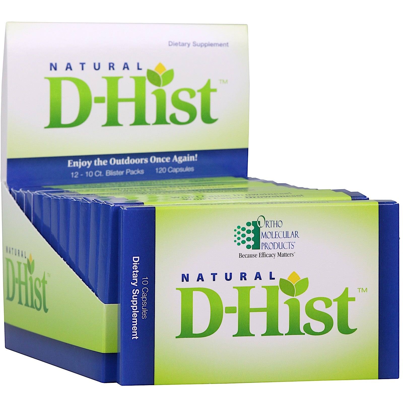 Ortho Molecular, NATURAL D-HIST 12 10-CT BLISTERS, 120 Capsules UPC 615033035242 | HiLife Vitamins